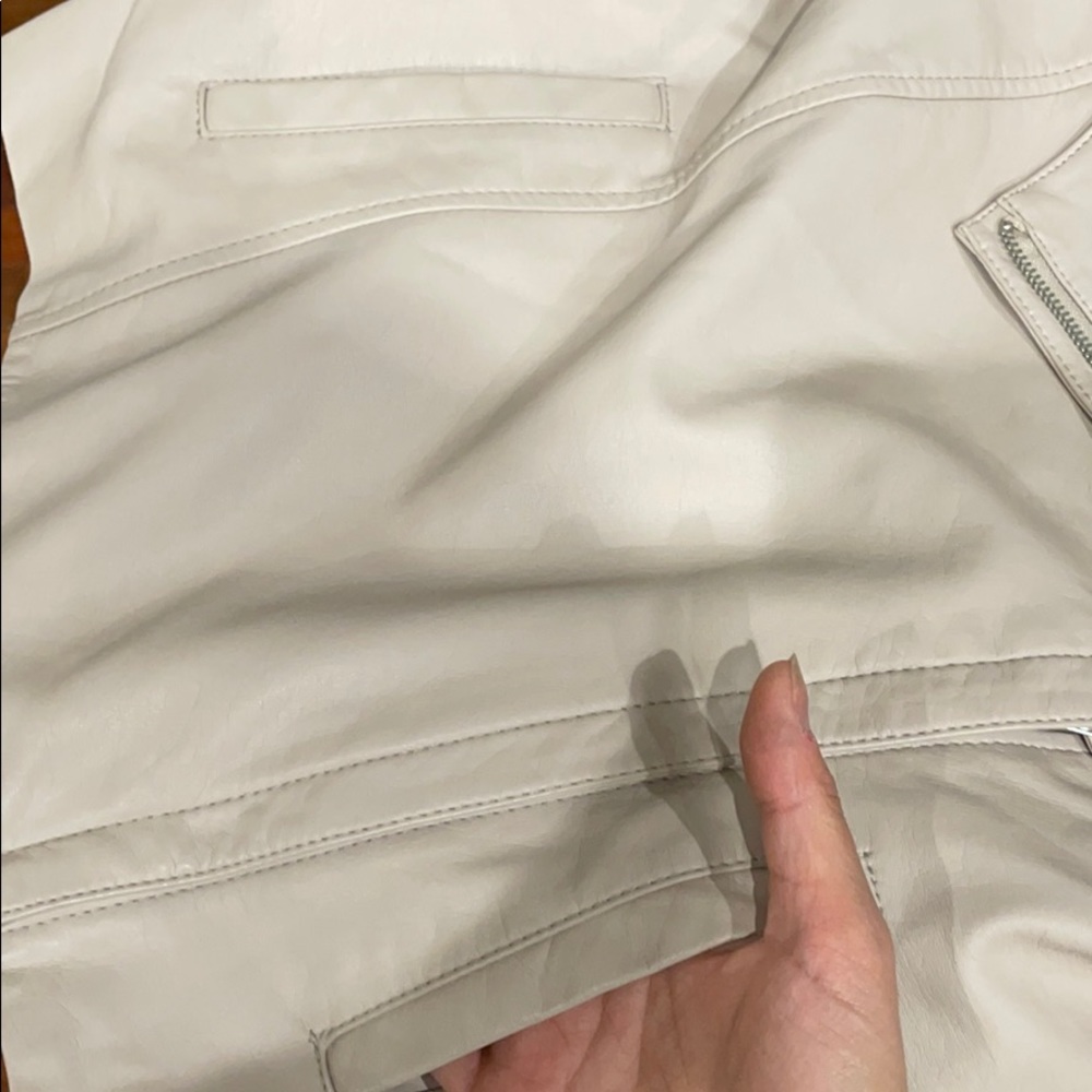 BB Dakota Faux Leather Pink Moto Jacket - Picture 6 of 8